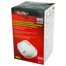 AllPro N95 Valved Partical Dust Mask 10 pack