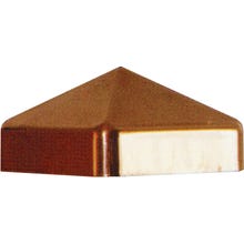 Jaki Jorg Copper Pyramid Post Cap, Fits 4 x 4 Wood Post