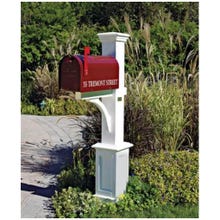 White "St. Andrews" Style PVC Mailbox Post